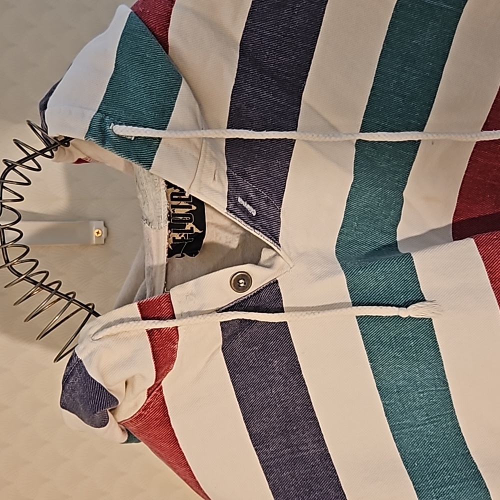 Fluid heavy cotton sailor pull over Top shirt hoodie